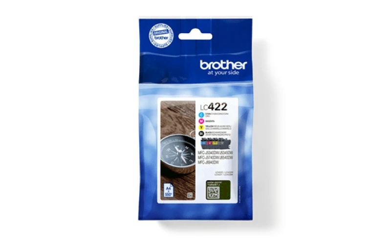 Image of Brother LC-422VALDR Ink cartridge multi pack Bk.C.M.Y Blister. 4x550 p