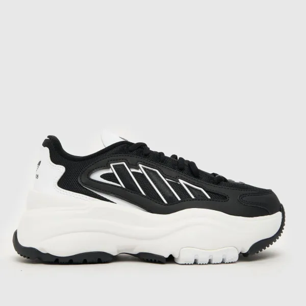 Image of adidas Black & white ozgaia Youth Trainers