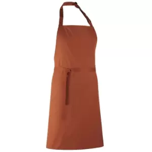 Image of Premier Colours Bib Apron / Workwear (Pack of 2) (One Size) (Chestnut)