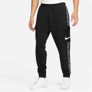 Image of Nike Sportswear Repeat Mens Fleece Cargo Pants - Black