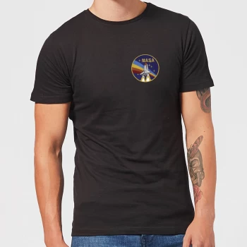 Image of NASA Vintage Rainbow Shuttle T-Shirt - Black - XS