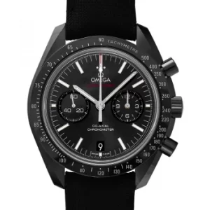 Image of Speedmaster Moonwatch Co-Axial Chronograph 44.25mm Automatic Black Dial Black ceramic Mens Watch