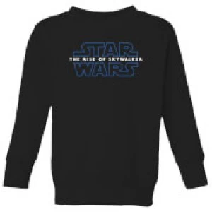Image of Star Wars The Rise Of Skywalker Logo Kids Sweatshirt - Black - 5-6 Years