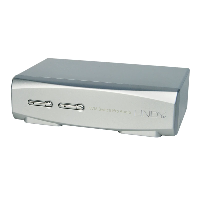 Image of Lindy 2 Port KVM Switch Pro USB 2.0. DisplayPort 1.2 with TTU