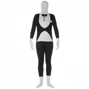 Image of Rubies 2nd Skin Tuxedo Mens - White/Black