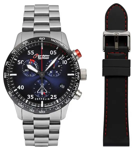 Image of Zeppelin 7298M-3SET EUROFIGHTER Quartz Chronograph ETA G10. Watch