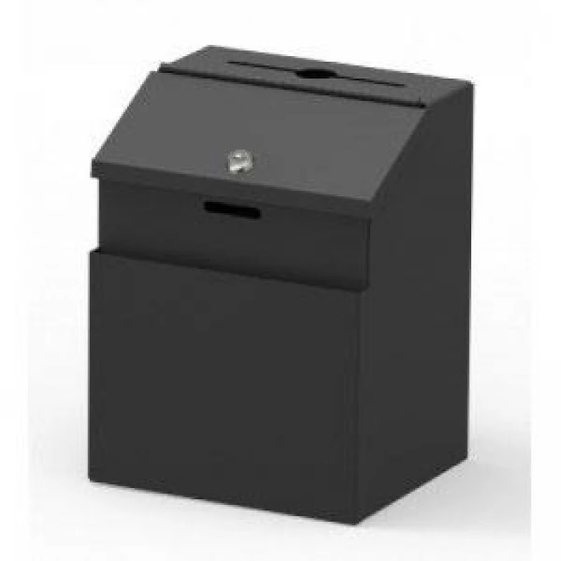Image of Twinco Metal Suggestion Ballot Charity Box TW52111