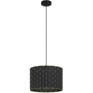 Image of Eglo - Marasales Ø380 Black/Brass Pendant - Black
