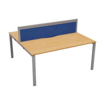 Image of CB 2 Person Bench 1200 x 780 - Beech Top and Silver Legs