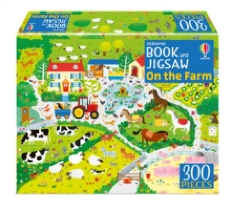 Image of Usborne Book and Jigsaw On the Farm Paperback / softback