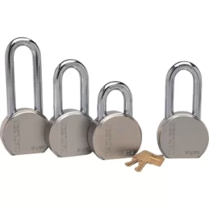 Image of 63.5X76MM Shackle Solid Steel Round Body Padlock