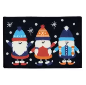 Image of Christmas Indoor Washable Door Mat 40 x 60cm - Gonks - TJ Hughes