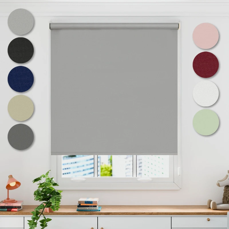 Image of Emma Barclay Blackout Roller Blind Thermal Grey unisex 120cm