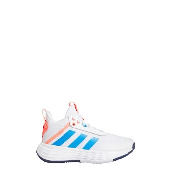 Image of adidas Ownthegame 2.0 Shoes Kids - Cloud White / Blue Rush / Dark