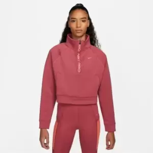 Image of Nike Dri-FIT Womens 1/2-Zip Training Top - Orange