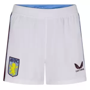 Image of Castore Villa FC Replica Home Shorts Ladies - White
