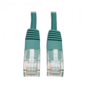 Image of Tripp Lite Cat5e 350 Mhz Molded Utp Ethernet Patch Cable Rj45 Green