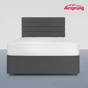Image of Airsprung Double Comfort Mattress With 2 Drawer Charcoal Divan