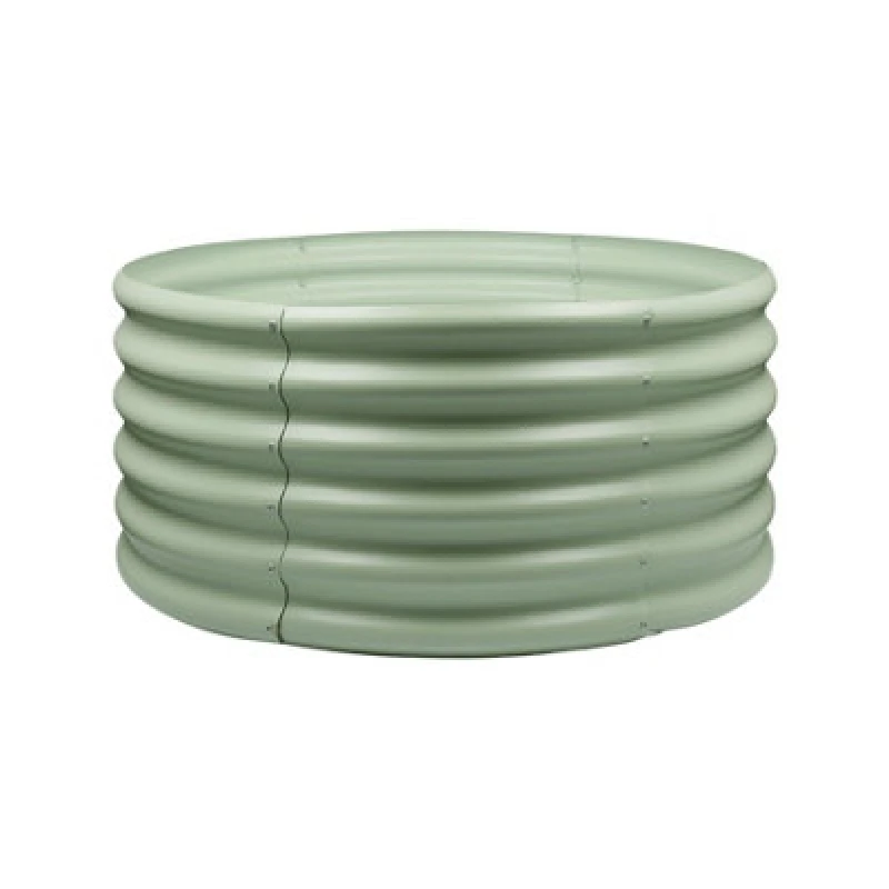 Image of Harbour Housewares Round Raised Garden Bed - 90Cm X 45Cm - Green