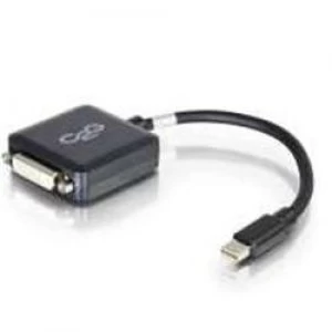 Image of C2G 20cm Mini DisplayPort Male to Single Link DVI-D Female Adapter - Black