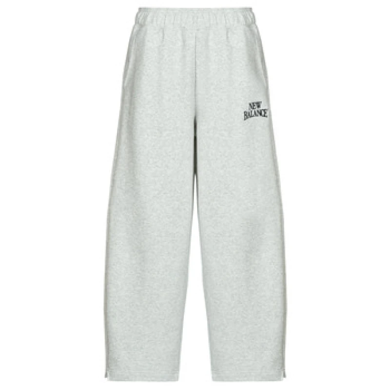 Image of New Balance LINEAR HERITAGE FLEECE BARREL PANT womens Sportswear in Grey