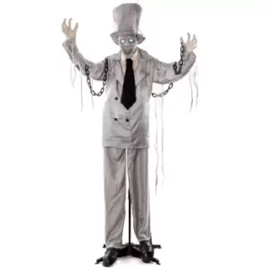 Image of Standing Ghoul Gent in Chains Halloween Decoration