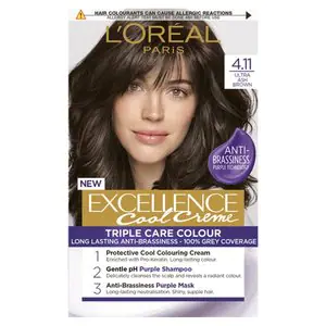 Image of LOreal Paris LOreal Paris Excellence Cool Creme Hair Dye Ultra Ultra Ash Brown 4.11