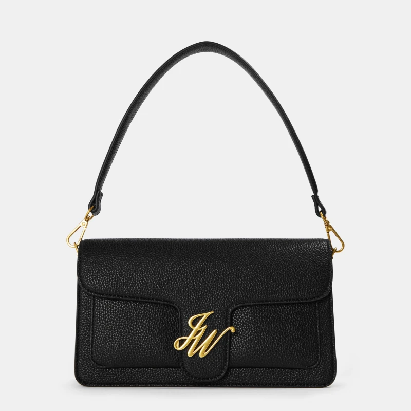 Image of Jack Wills Buckle Baguette HandbagsCrossbody Bags Black female One Size