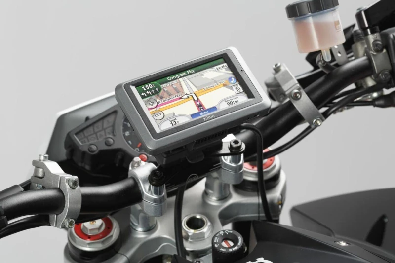 Image of GPS.07.646.10600/B - GPS.07.646.10600/B - SW Motech Handlebar GPS Mount - Yamaha MT-125 2015-2019 - Black GPS.07.646.10600/B