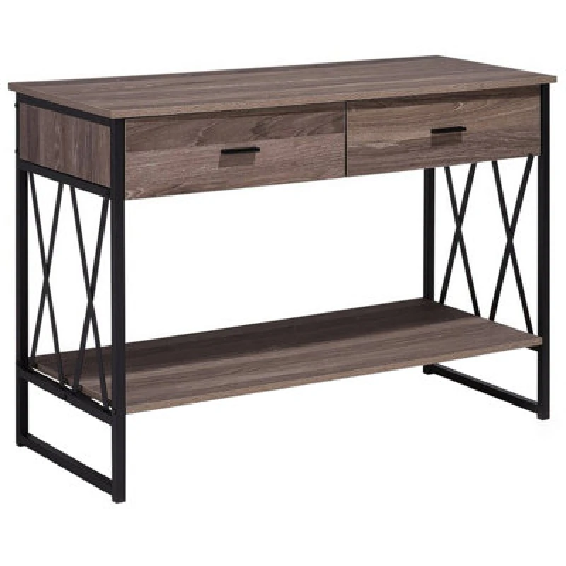 Image of Beliani Industrial Console Table Ayden Taupe
