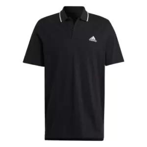Image of adidas Essentials Piqu Small Logo Polo Shirt Mens - Black