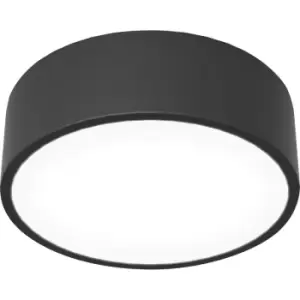 Image of Sensio Zala Round Bathroom IP44 Ceiling Light Black
