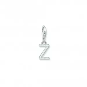 Image of Charmista White Zirconia Letter Z Charm Pendant 1963-051-14
