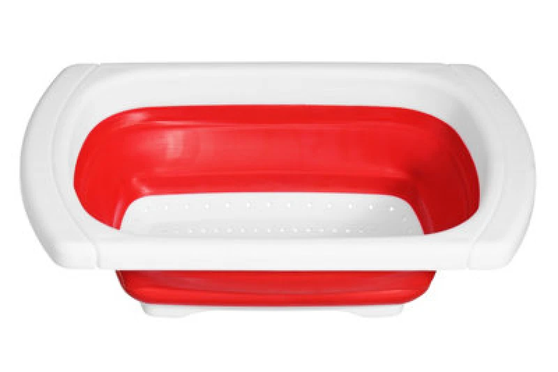 Image of Premier Housewares Zing Over Sink Colander Red