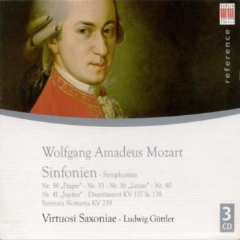 Image of Wolfgang Amadeus Mozart - Symphonies (Guttler, Virtuosi Saxonia) CD