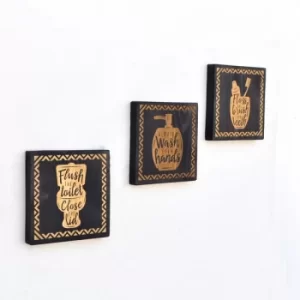 Image of LAZ089 Multicolor Decorative Wooden Wall Accessory