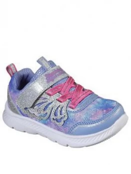 Image of Skechers Toddler Girls Comfy Flex 2.0 Trainers - Purple/Blue, Purple/Blue, Size 8 Younger