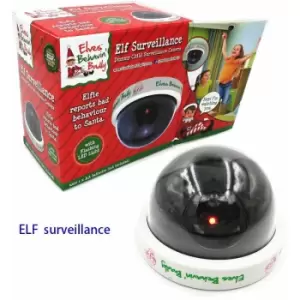 Image of Elf Surveillance Dummy cctv Camera Christmas Accessory With LED Light