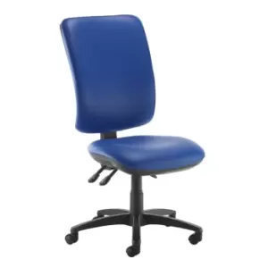 Image of Dams MTO Senza Extra High Back Operator Chair with No Arms - Nero Black Vinyl