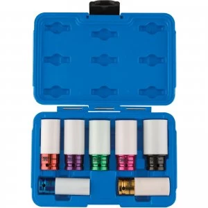 Image of Draper 1/2" Drive Wheel Nut Socket Set for Alloy Wheels 1/2"