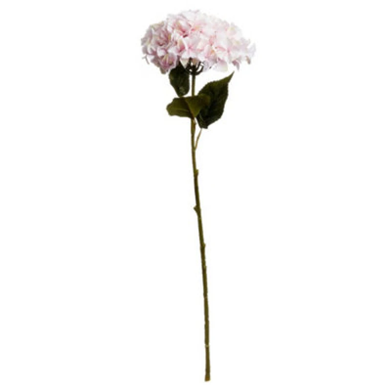 Image of Hill Interiors Artificial Single Stem Hydrangea Pink (One Size)