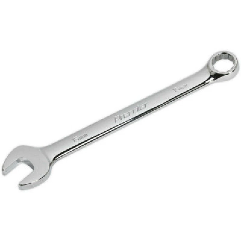 Image of Loops 15mm Steel Combination Spanner - Long Slim Design Combo Wrench - Chrome Vanadium Metallics