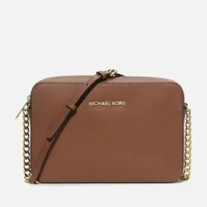 Image of Michael Kors Womens Jet Set Large Ew Cross Body Bag - Luggage