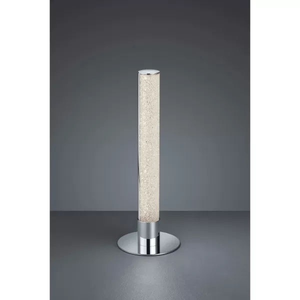 Image of Leia Modern RGBW LED Table Lamp Chrome 3000K Remote control