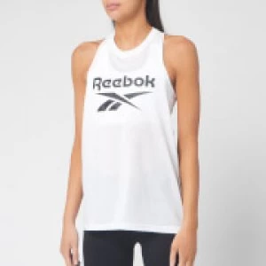 Image of Reebok Womens Work Out Ready Supremium Tank Top - White - M