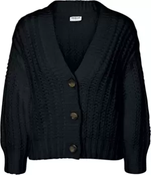 Image of Noisy May Steve Knit Cardigan Cardigan black