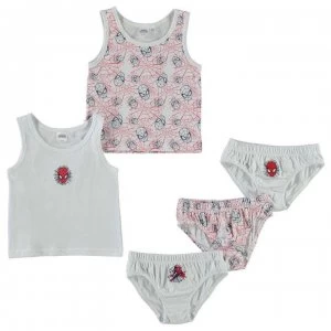 Image of Character 5 Pack Vest and Brief Set Infant - Spiderman