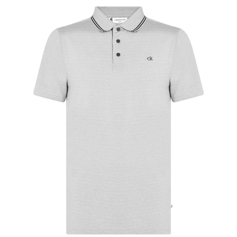 Image of Calvin Klein Golf Polo - Grey Grey S