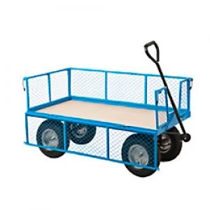 Image of GPC Platform Truck Blue Capacity: 400L 4 Castors 600mm x 370mm x 1200mm