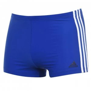 Image of adidas 3 Stripe Swimming Shorts Mens - Royal/White